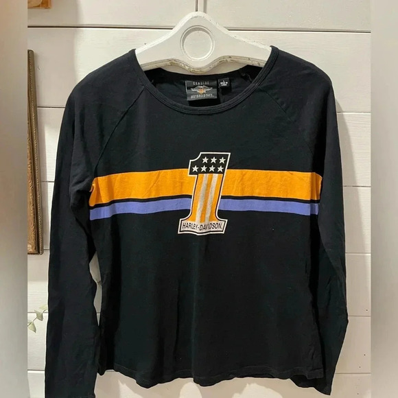 Harley-Davidson® Women's #1 Striped Long Sleeve Tee
Size L - Picture 1 of 8